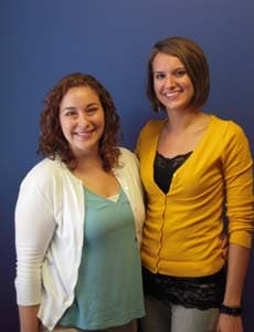 Amanda and Alexis 2 Alexis, right, joins the staff